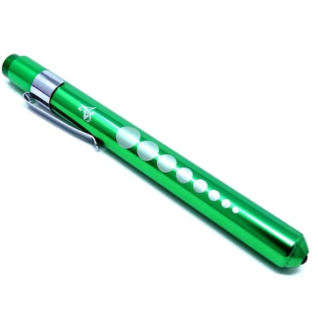 A2Z Scilab GREEN Reusable NURSE Penlight Pocket Medical LED with Pupil Gauge A2Z-ZR585